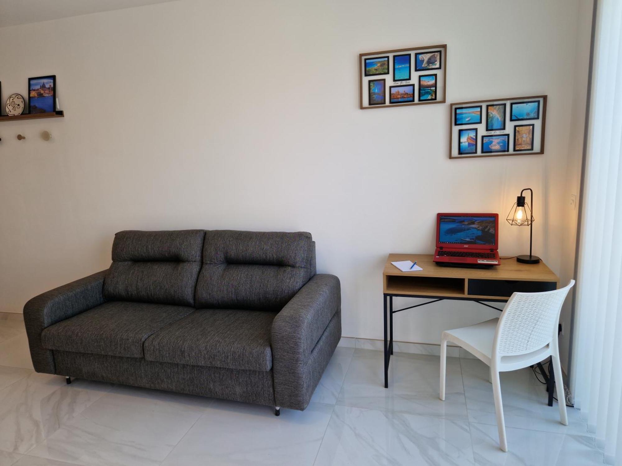 Sea View New Penthouse Terrace & Garage Parking Leilighet San Pawl il-Baħar Eksteriør bilde