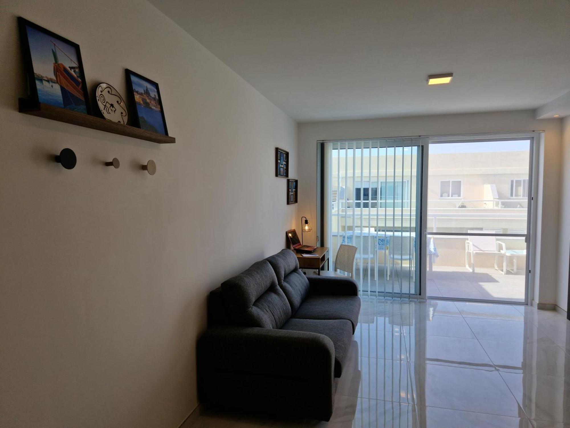 Sea View New Penthouse Terrace & Garage Parking Leilighet San Pawl il-Baħar Eksteriør bilde