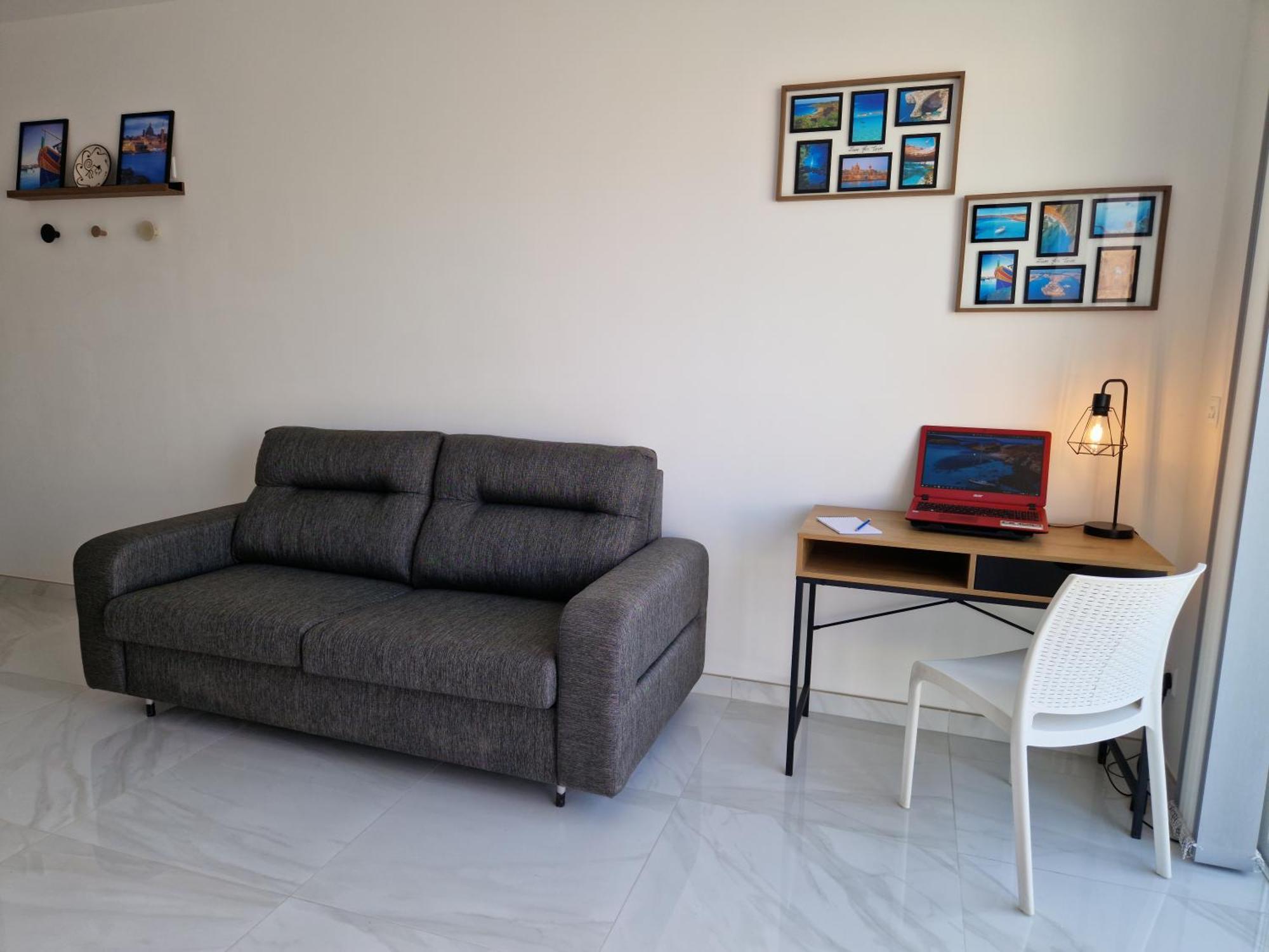 Sea View New Penthouse Terrace & Garage Parking Leilighet San Pawl il-Baħar Eksteriør bilde