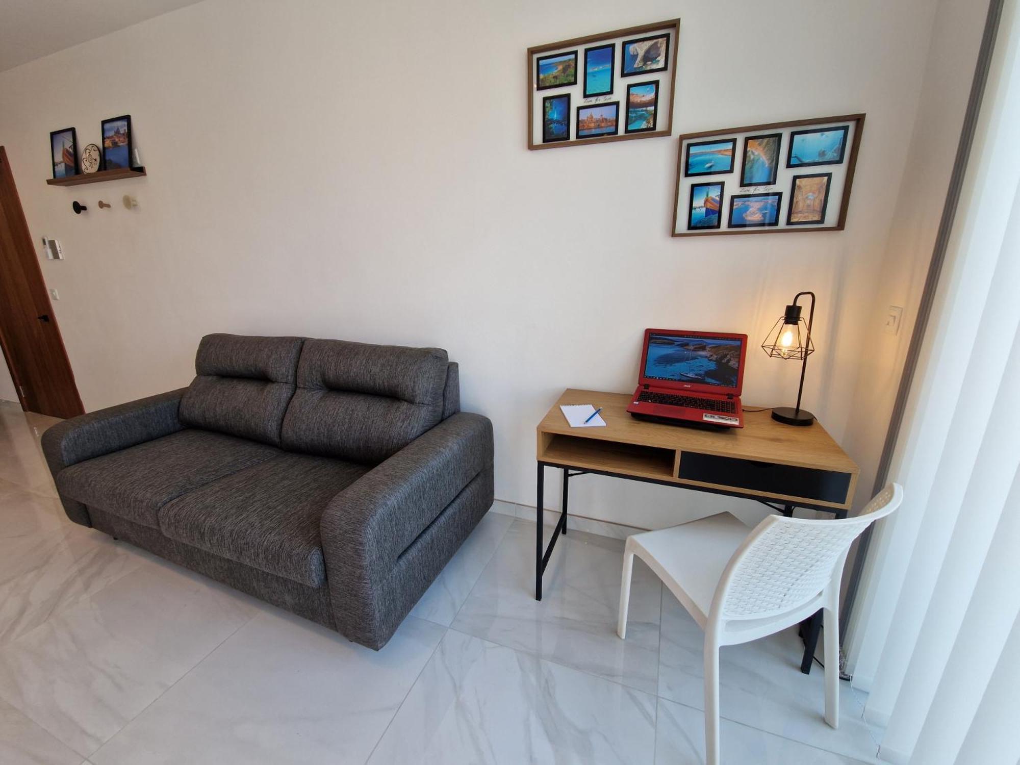 Sea View New Penthouse Terrace & Garage Parking Leilighet San Pawl il-Baħar Eksteriør bilde